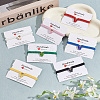 7Pcs 7 Colors Alloy Acrylic Butterfly Charm Bracelets Set BJEW-AN0001-79-7