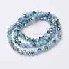 Electroplate Glass Beads Strands EGLA-A034-J6mm-S03-2