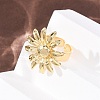Brass Cuff Open Rings RJEW-Z129-02G-01-3