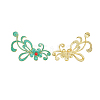 Chinese Style Alloy Enamel Chandelier Components Links X-ENAM-E329-70B-G-2