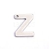 304 Stainless Steel Letter Charms STAS-O072-Z-1