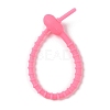 Oval Shape Silicone Cable Zip Ties AJEW-C034-03H-2