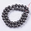 Magnetic Synthetic Hematite Beads Strands X-G-Q893-10mm-2