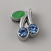 Alloy Rhinestone Slide Charms FIND-WH0419-89D-1