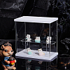 2-Tier Transparent Acrylic Minifigures Display Case ODIS-WH0043-68A-5