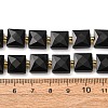 Natural Obsidian Beads Strands G-F839-A33-01-3