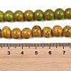 Handmade Fancy Antique Glazed Porcelain Ceramic Round Beads Strands PORC-L019-8mm-M-3