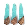 Resin & Wood Pendants WOOD-F015-05B-1