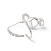 1Pc Rhodium Plated 925 Sterling Silver 2 Prongs Pendant Blank Cabochon Settings FIND-GO0001-76-2