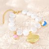 Ocean Brass Enamel Charm Bracelets for Women KK-CBA68DA-15B-G-3