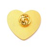Heart with Yin Yang Pattern Enamel Pin JEWB-O007-A04-2