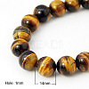 Natural Tiger Eye Beads Strands G-G099-14mm-5-2