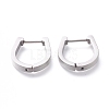 304 Stainless Steel Huggie Hoop Earrings EJEW-O099-03P-2
