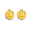 Golden Plated Alloy Enamel Charms ENAM-Q437-13M-1