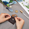1Pc Square Leather Ring Storage Bags with Snap Button ABAG-CL0001-23-3