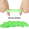 Flat Plain Silicone Cord Bracelet for Men Women BJEW-WH0016-32J-6