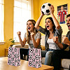 15Pcs Football Print Paper Cady Bags ABAG-TA0002-33A-8