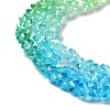 Transparent Glass Bead Strands GLAA-H023-03E-4