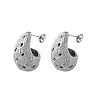 Non-Tarnish 304 Stainless Steel Stud Earrings for Women IL8099-5-1