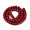 Opaque Glass Beads Strands GLAA-Q106-02A-B03-2