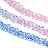 Transparent Painted Glass Beads Strands LS-DGLA-A034-T1mm-A08-4