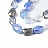 Electroplate Glass Beads Strands X-EGLA-S194-17C-3