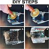 3Pcs 3 Style Golden Brass Stamp Head DIY-OC0007-82D-4