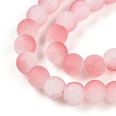 Crackle Glass Beads Strands GLAA-N009-8mm-03-1