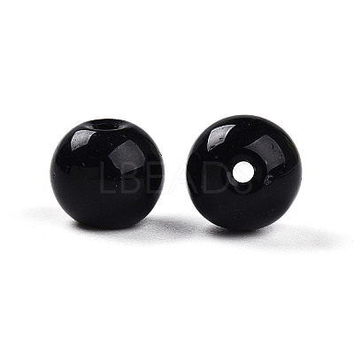 Opaque Solid Color Glass Beads GLAA-N007-10mm-A07-1