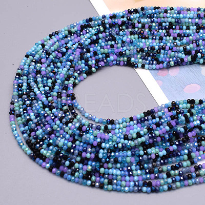 Glass Beads Strands EGLA-A034-M6mm-19-1