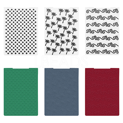 Plastic Embossing Folders DIY-GL0001-14-1