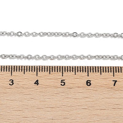 Tarnish Resistant 304 Stainless Steel Cable Chain Necklace Making STAS-P045-05P-1