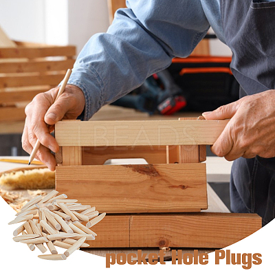 1 Set Solid Wood Pocket Hole Plugs FIND-FH0009-66-1