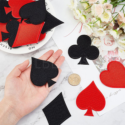 Hot Melt Adhesive Embroidery Cloth Iron on/Sew on Patches DIY-GF0003-96-1