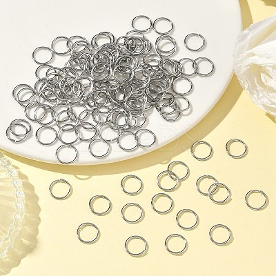 Tarnish Resistant 304 Stainless Steel Open Jump Rings Jewelry Findings J0R7Z011-A-1