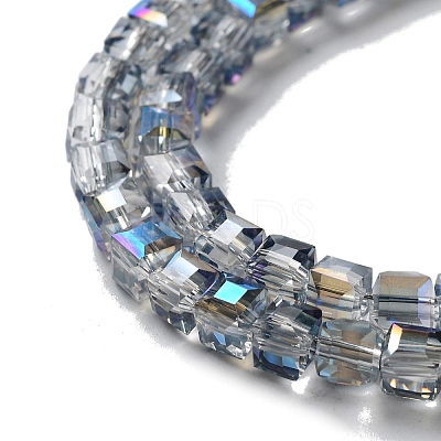 Electroplate Glass Bead Strands X-EGLA-R064-4mm-05-1