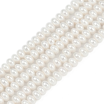 Electroplated Shell Pearl Beads Strands BSHE-Z009-11-1
