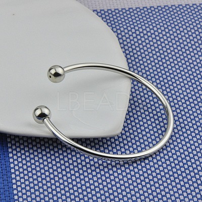 Brass European Style Bangle Making BJEW-WH0022-09P-1