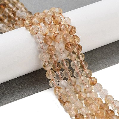 Heated Natural Citrine Beads Strands G-B088-C17-05-1