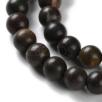 Natural Polychrome Jasper/Picasso Stone/Picasso Jasper Beads Strands G-C160-01-6mm-1