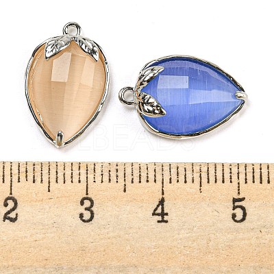 Natural & Synthetic Mixed Gemstone Faceted Pendants G-M431-06P-B-1