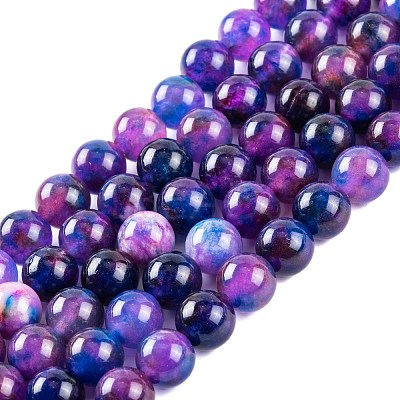 Natural Malaysia Jade Beads Strands G-A146-8mm-C10-1