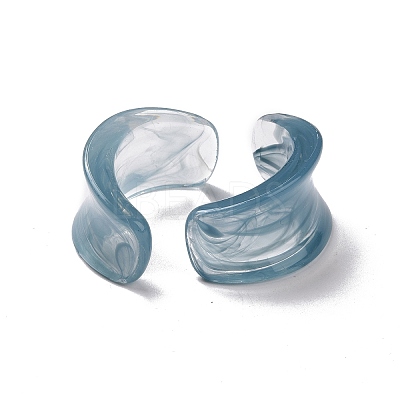 Imitation Lampwork Style Acrylic Beads OACR-B002-07-1