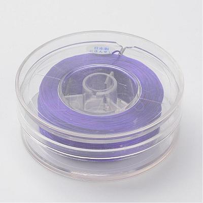 Japanese Eco-Friendly Dyed Flat Elastic Crystal String EW-F005-0.6mm-01-1