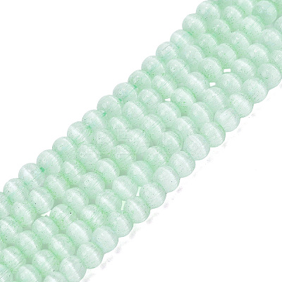 Glass Imitation Cat Eye Beads Strands GLAA-N075-01A-01-1