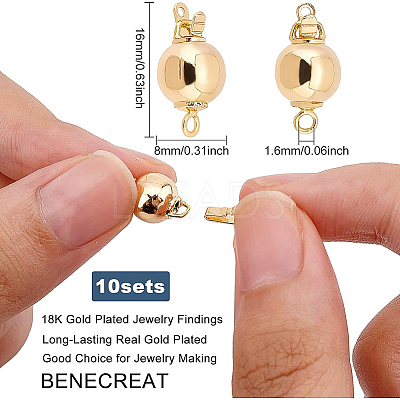 1-Strand 2-Hole Brass Box Clasps KK-BC0008-25-1