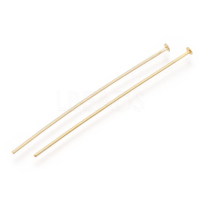 Brass Flat Head Pins KK-G331-11-0.7x51-1