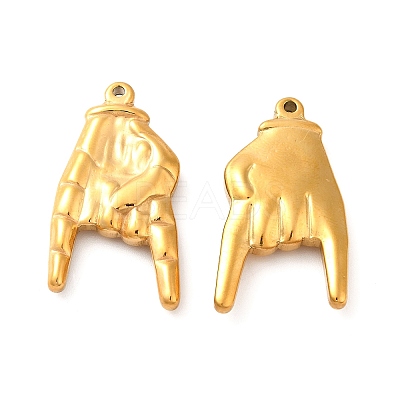 Ion Plating(IP) 304 Stainless Steel Pendants STAS-Q001-05G-1