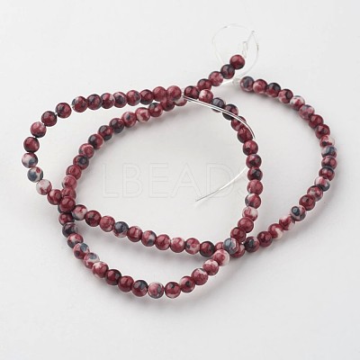Natural Ocean White Jade Bead Strands G-G916-4mm-10-1