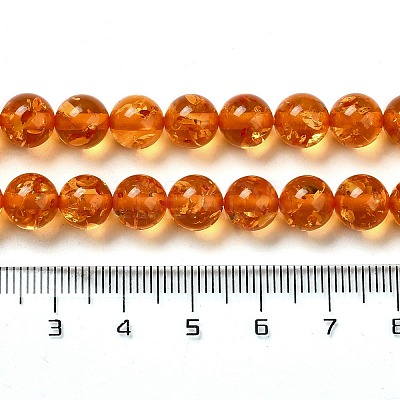 Resin Imitation Amber Beads Strands X-RESI-Z017-01B-1